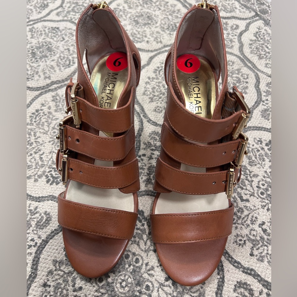 Michael Kors Tan Strappy Heels
